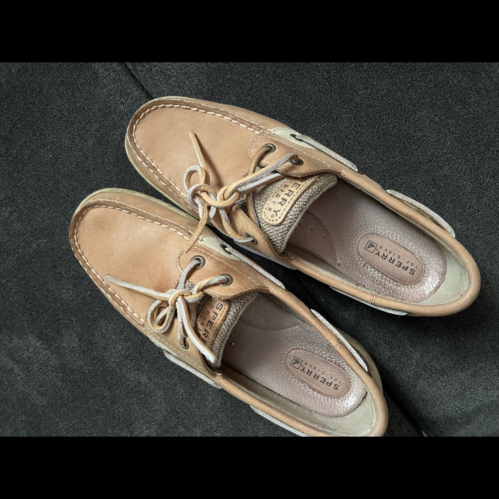Sperry Women's Tan Leather Boat Shoes